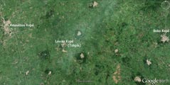 Photo satellite d'Amoussou Kopé (Togo)