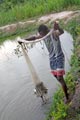 La pêche dans le barrage