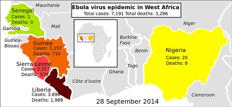 Ebola virus epidemic in West Africa