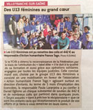 Partenariat avec les féminines U13 du FCVB