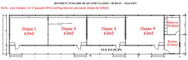 Plan du bâtiment scolaire